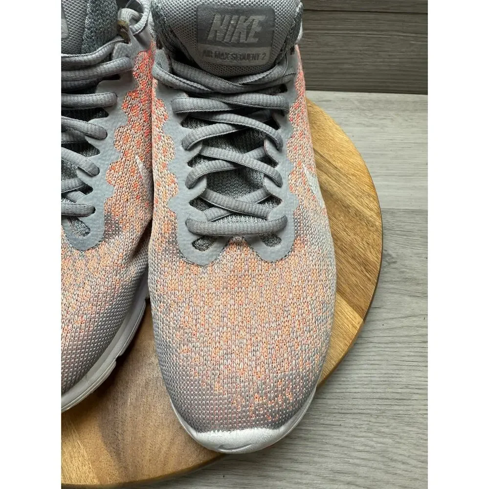 Nike Air Max Sequent 2 852465 005 Grey/White Mango Women 10